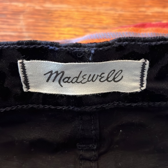 Madewell Flocked Leopard Velvet 9" Mid-Rise Skinny Jeans - Picture 7 of 10